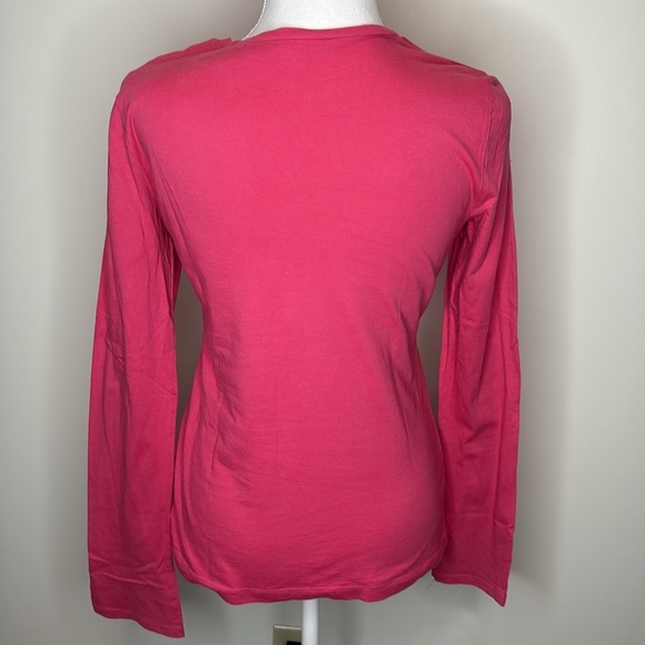 American Eagle Pink L/S Top With Scattered Sequins. Medium - Picture 5 of 8
